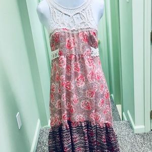 🆕 VINTAGE FREE PEOPLE hi-low dress w/ lined skirt